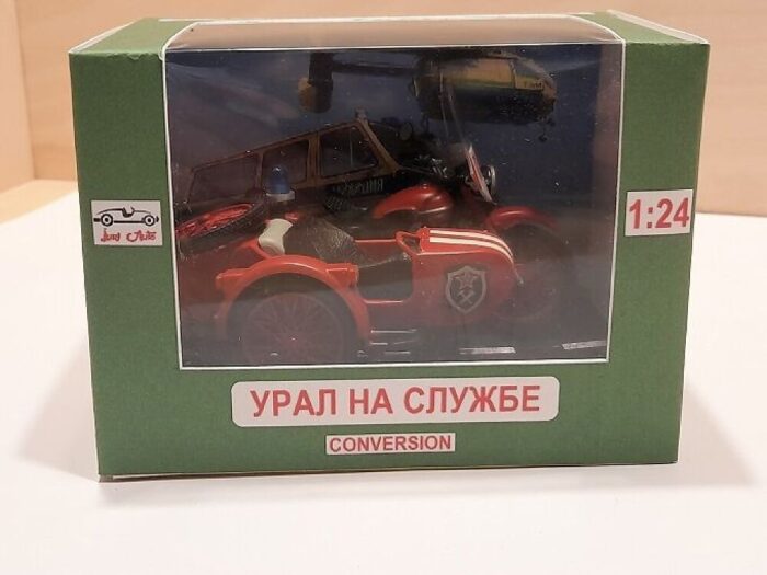 Külgkorviga mootorratas Ural. GAI  1/24 - Image 5
