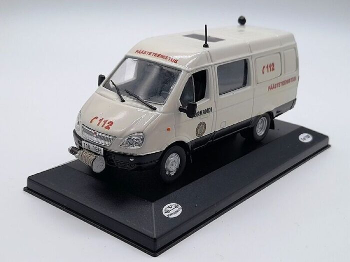 GAZ 27057 Gazelle Estonian Former Tõrvandi 6-4 Rescue Truck 1/43