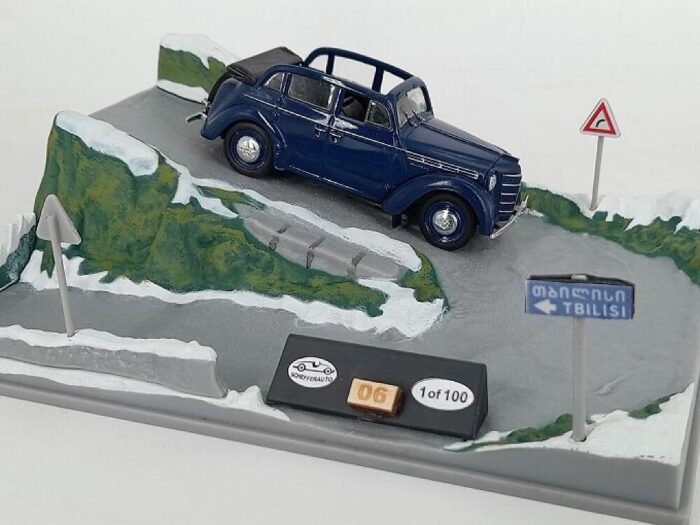 Москвич 400 Кабриолет 1/43 Диорама Тбилиси