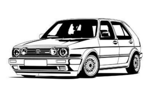 Volkswagen VW Golf Mk2 KIT CARD 1/43